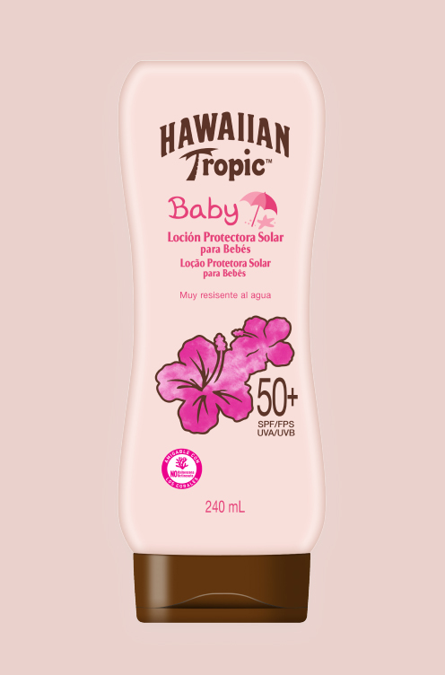 Hawaiian Tropic te ofrece el protector solar ideal para bebes