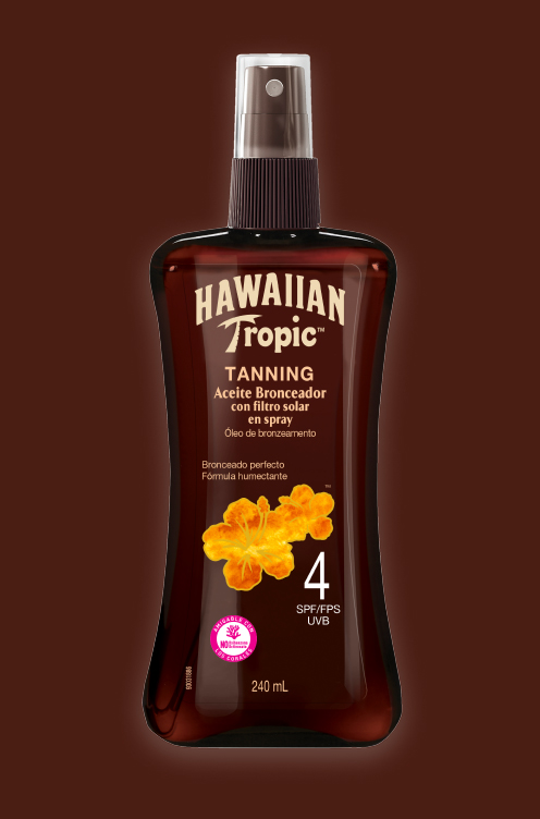 Bronceado perfecto con el aceite Hawaiian Tropic