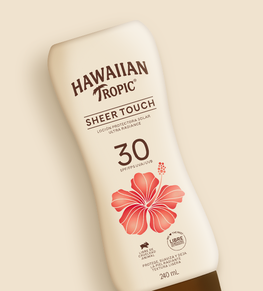 Luce una piel radiante con la loción protectora de Hawaiian Tropic