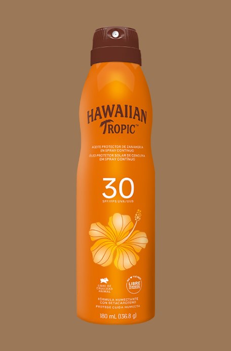hawaiian tropic aceite protector solar zarzamora spray continuo